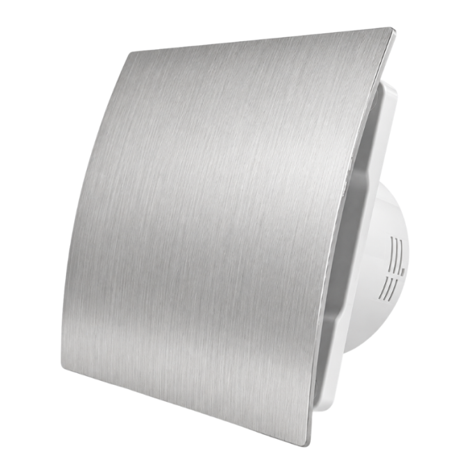  Whisper Pro-Design badkamerventilator - Ø125mm - aan/uit - kunststof - zilver