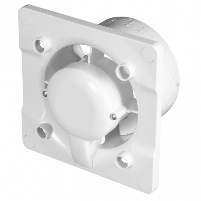 Whisper Pro-Design badkamerventilator - Ø100mm - aan/uit - vlak kunststof - mat zwart Whisper Pro-Design badkamerventilator - Ø100mm - aan/uit - vlak kunststof - mat zwart