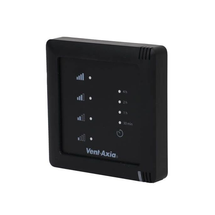 Vent-Axia Multihome SSU-RZ - 4 standenschakelaar - draadloos - 230V - ZWART Vent-Axia Multihome SSU-RZ - 4 standenschakelaar - draadloos - 230V - ZWART