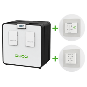 All-in-one DucoBox Energy Comfort WTW-unit - 325 m3/h - CO2 en RF Bediening