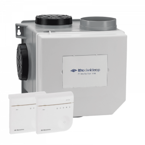 Itho Daalderop Optima2 CVE-S ECO HE - woonhuisventilator - 468 m3/h - randaarde & extra perilex - ingebouwde vochtsensor +  2 RFT CO2 sensoren 230V