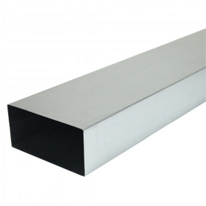 Rechthoekig (instort) kanaal 100 x 40mm - staal - 1500 mm