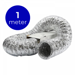Flexibele ventilatieslang ongeïsoleerd - aluminium - Ø 180mm - lengte 1 meter