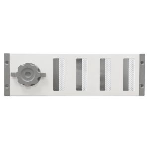 Aluminium afsluitbaar schuifrooster opbouw 300 x 90mm - WIT