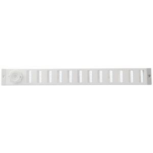 Aluminium afsluitbaar schuifrooster opbouw 500 x 40mm - WIT