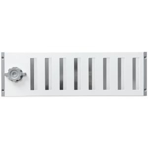 Aluminium afsluitbaar schuifrooster opbouw 500 x 150mm - WIT