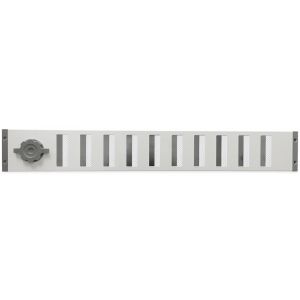 Aluminium afsluitbaar schuifrooster opbouw 650 x 90mm - WIT