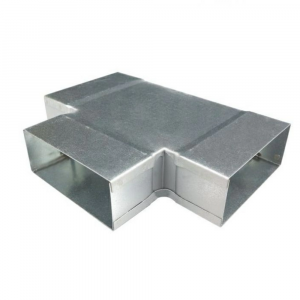 Rechthoekig (instort) T-stuk kort 90º - 100mm x 40mm