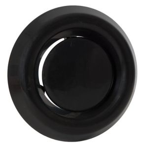 Kunststof luchtventiel | afvoer | diameter 100 mm | zwart