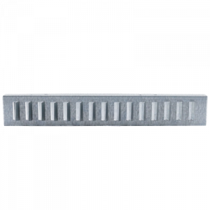 Volumeregelaar - recht - staal - voor kanaalrooster (BxH) 625 x 125 mm