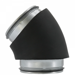 Geïsoleerde Bocht 45º - Ø 180mm - geperst - SAFE