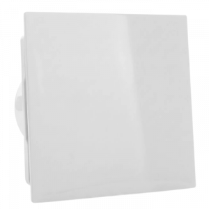 Whisper pro-design badkamerventilator - Ø100mm - met nalooptimer - vlak kunststof - wit