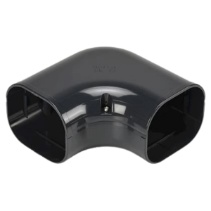 Airco lange vlakke bocht 90 graden - Antraciet