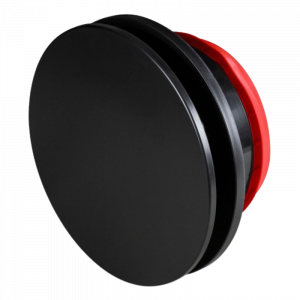 Whisper Designventiel 125mm kunststof - toevoer/afvoer - Zwart (Mat)