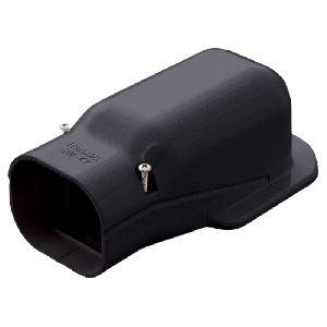 Airco muur afdekkap | zwart