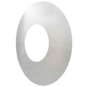 Afwerkrozet | diameter 80 mm | gegalvaniseerd staal