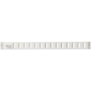 Aluminium afsluitbaar schuifrooster opbouw 370 x 30mm - WIT