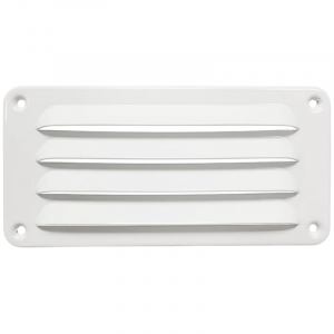 Aluminium schoepenrooster | opbouw 180 x 90 mm | wit (1-1809W)