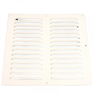 Aluminium schoepenrooster opbouw 300 x 300mm - WIT (1-3030W)