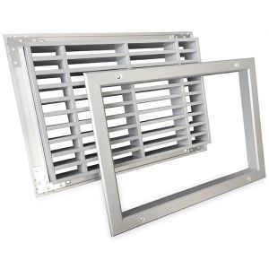 Brandwerend deurrooster 300 x 200mm (binnendeur toepassing)