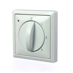 Brink 4-standenschakelaar met filterindicatie, inbouw incl. inzetplaat en afdekraam