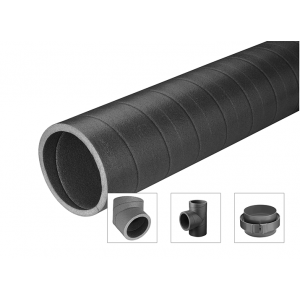 Ubbink Aerfoam - Geïsoleerd leidingsysteem Ø160mm - L=1000mm - 0188211