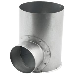 Instortpot met dichte onderkant | diameter 125 mm | zij-aansluiting diameter 80 mm