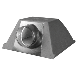 Plenumbox geïsoleerde voor rooster 595 mm x 595 mm | met zij-aansluiting | diameter 250 mm