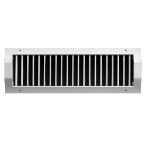 Enkel instelbaar kanaalrooster (buis Ø315mm - Ø900mm) staal 425 x 125mm - toevoer en afvoer