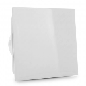 Whisper Pro-Design badkamerventilator - Ø125mm - met nalooptimer + vochtsensor - vlak kunststof - wit