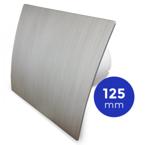  Whisper Pro-Design badkamerventilator - Ø125mm - aan/uit - kunststof - zilver