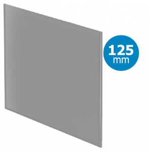 Whisper Pro-Design badkamerventilator - Ø125mm - aan/uit - vlak glas - mat grijs