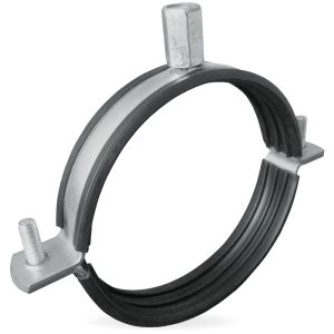 Ophangbeugel | diameter 80 mm | rubber inlage
