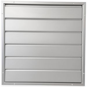 Overdrukrooster opbouw - 755 x 755mm - grote lamellen (12HD-7676AA)