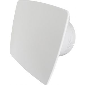 Pro-Design badkamer/toilet ventilator - MET TIMER (KW100T) - Ø100mm - WIT *Bold-Line*