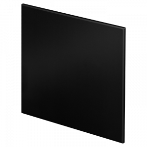 Whisper Pro-Design badkamerventilator - Ø100mm - met nalooptimer + vochtsensor - vlak kunststof - mat zwart