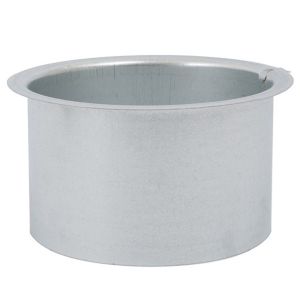 Platte tuit | 125 mm diameter | 80 mm hoogte
