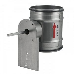 Regelklep motorstoel montage servomotor | met rubber | diameter 100 mm