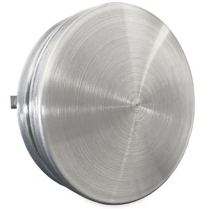 Toevoerventiel staal | diameter 100 mm | geborsteld RVS