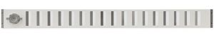 Aluminium afsluitbaar schuifrooster opbouw 1000 x 90mm - WIT (3-10009W)