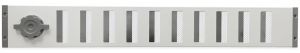 Aluminium afsluitbaar schuifrooster opbouw 650 x 90mm - WIT (3-6509W)