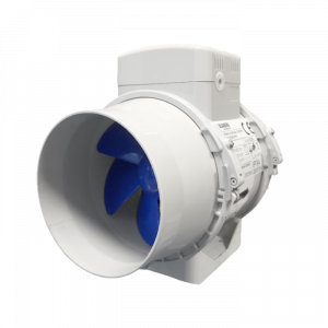 Blauberg TURBO-E-100T Buisventilator MET NALOOPTIMER - 187 m3/h - aansluiting 100mm