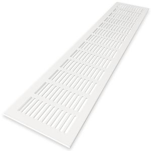 Ventilatiestrip aluminium LxH 500 x 100mm (G61-5010W) WIT RAL9010