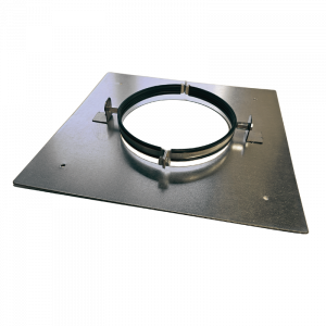 Verdiepingsondersteuning voor spirobuis Ø 125mm - staal - met rubber inlage