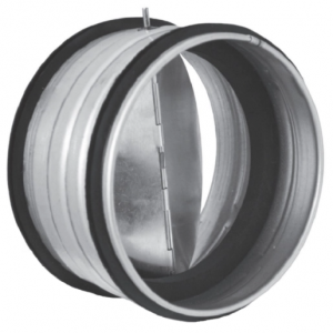 Terugslagklep | diameter 315 mm | met afdichtingsrubber | tussen kanaal