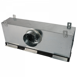 Instucbaar frameloos lijnrooster - 600mm - ongeïsoleerde plenumbox Ø125mm - AFVOER