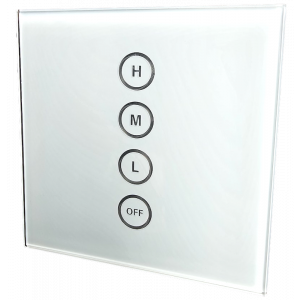 Whisper "Remote" - draadloze 3 standenschakelaar (+ uit-stand) installatieset